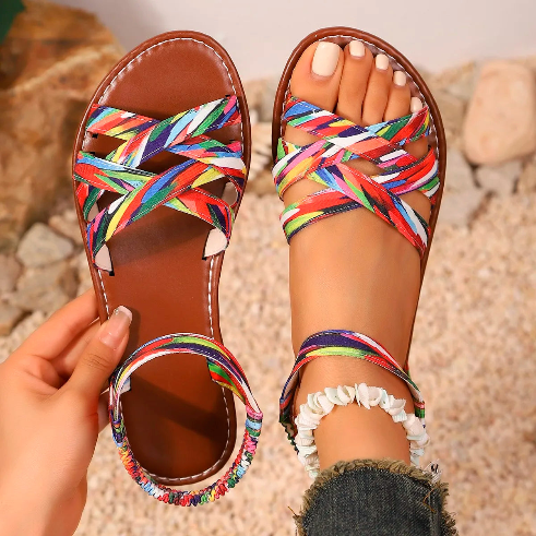 Nerissa Cross Sandals