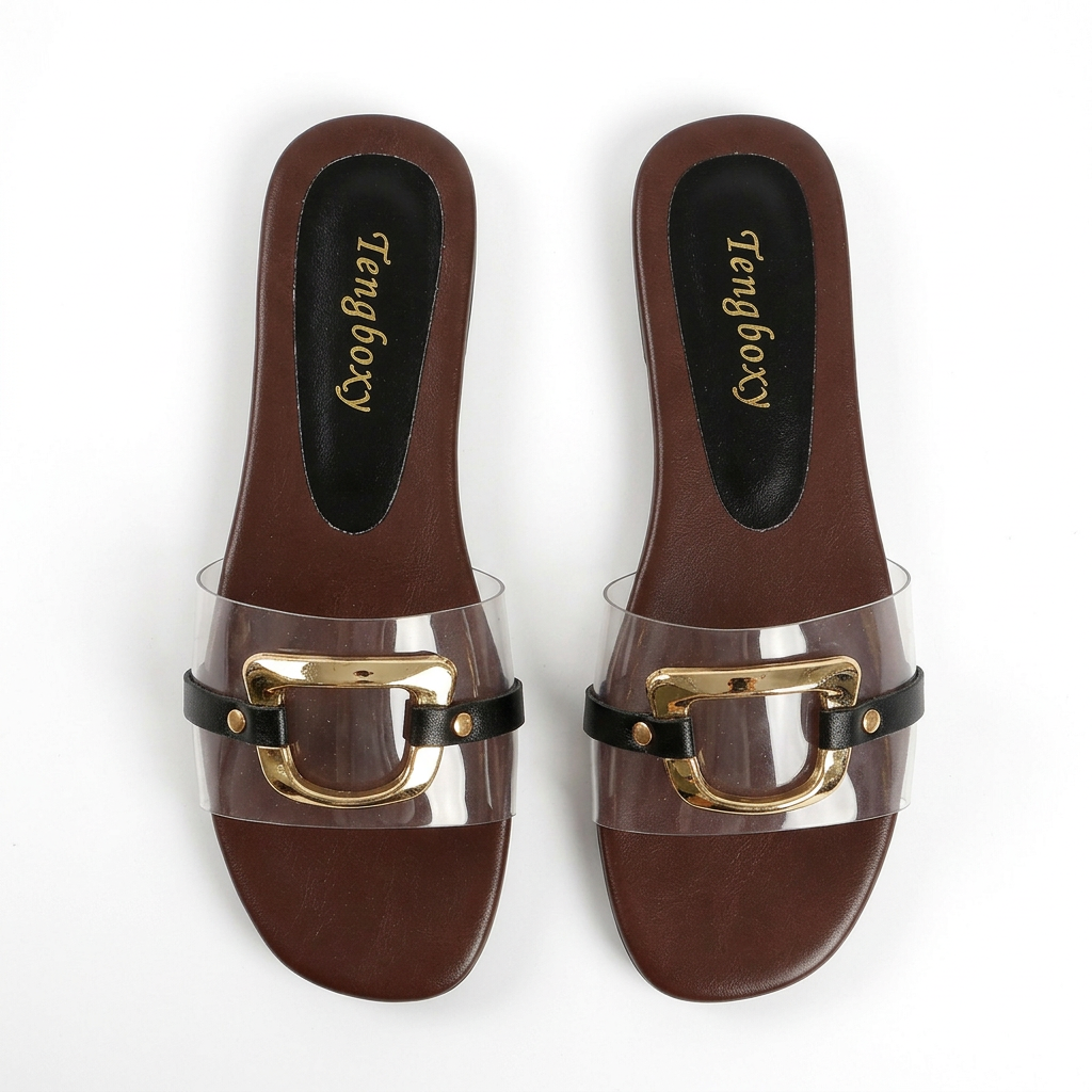 Rivana Metal Straps Slides