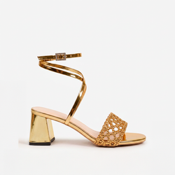 Aurora Crystal Strappy Heels