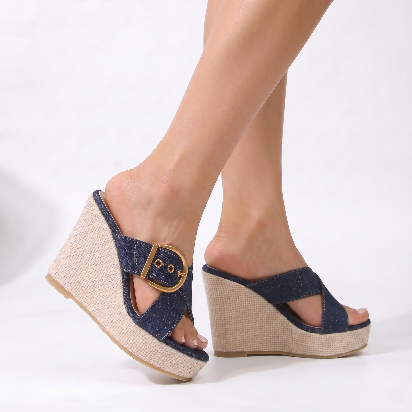 Isla Buckle Platform Sandals