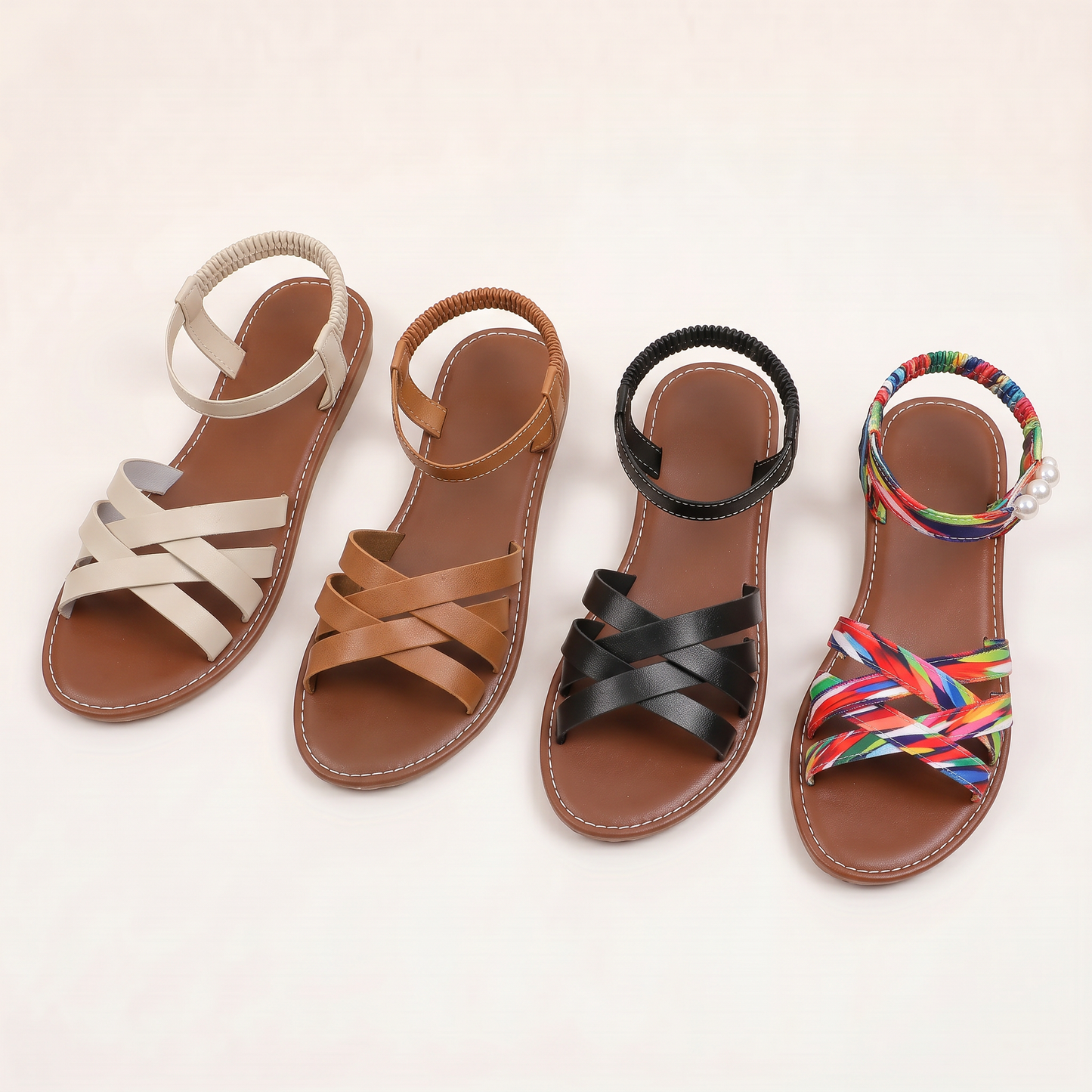 Nerissa Cross Sandals