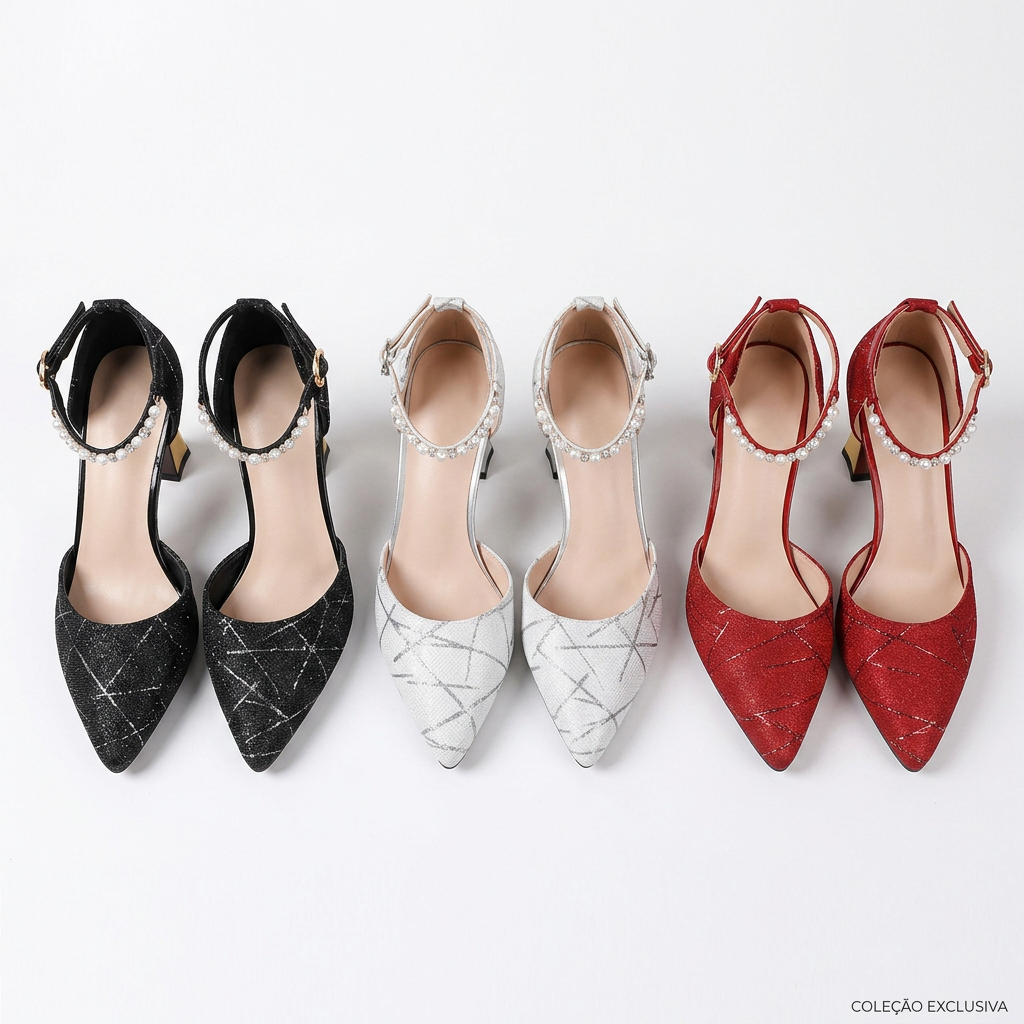 Noir Elegance Slingbacks