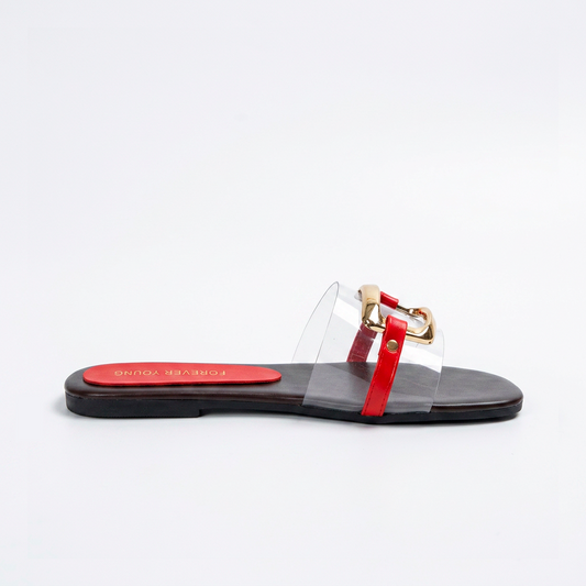 Rivana Metal Straps Slides
