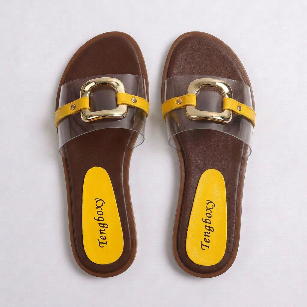 Rivana Metal Straps Slides