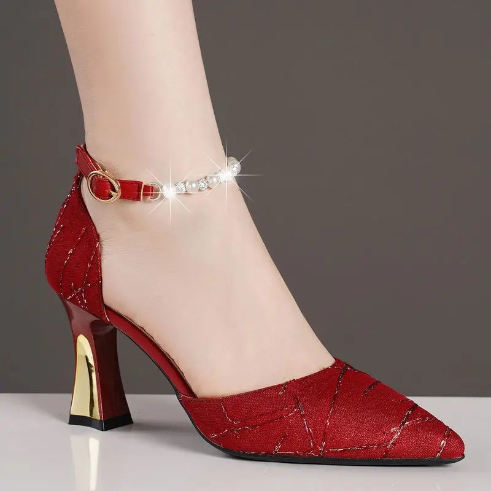 Noir Elegance Slingbacks